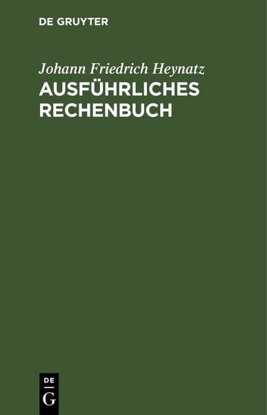 Produktbild: Ausf&uuml;hrliches Rechenbuch