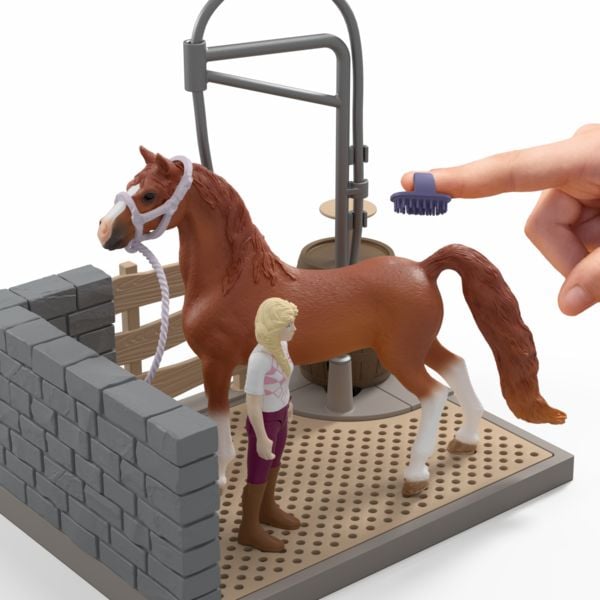 Produktbild: schleich&reg; 42792 - Horse Club, Sofias Horse Wash, Sofias Pferdewaschplatz, 26-teilig, Spielset
