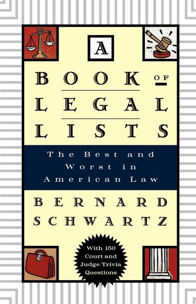 Produktbild: A Book of Legal Lists