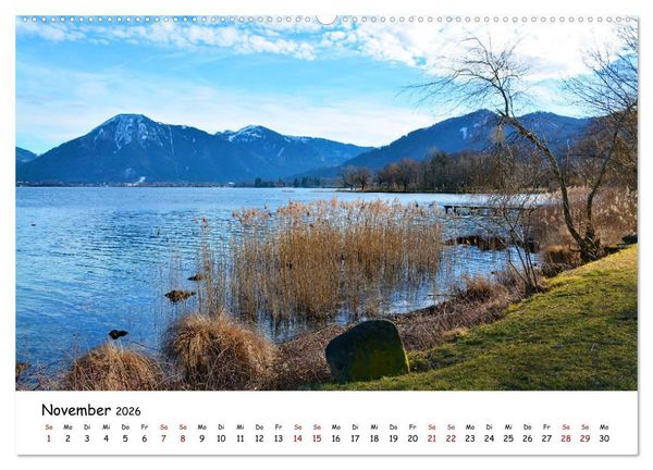 Produktbild: Winterstimmung am Tegernsee (Wandkalender 2026 DIN A2 quer), CALVENDO Monatskalender