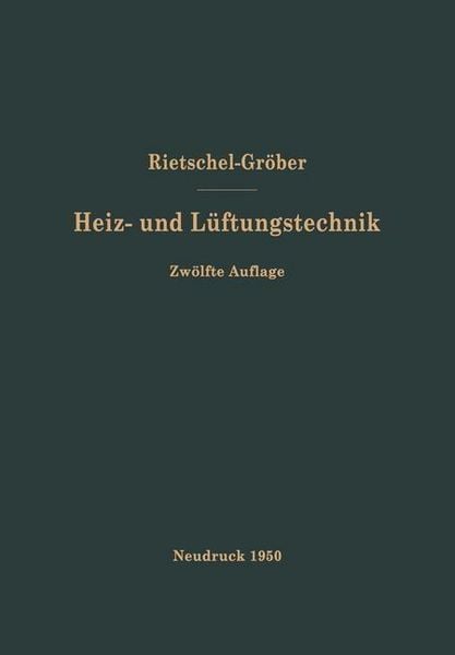 Produktbild: H. Rietschels Lehrbuch der Heiz- und L&uuml;ftungstechnik