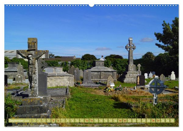 Produktbild: Ehrf&uuml;rchtige Stille - Friedh&ouml;fe in Irland (hochwertiger Premium Wandkalender 2026 DIN A2 quer), Kunstdruck in Hochglanz