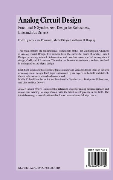 Produktbild: Analog Circuit Design