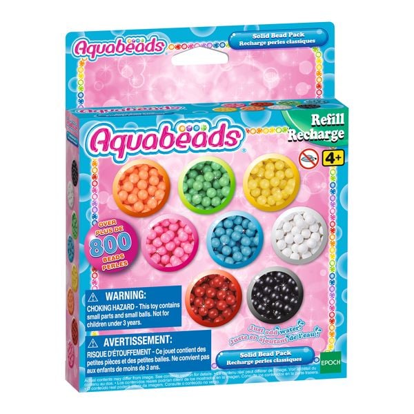 Aquabeads 31517 - Perlen rund, Nachfüllpack, ca. 800 Stück