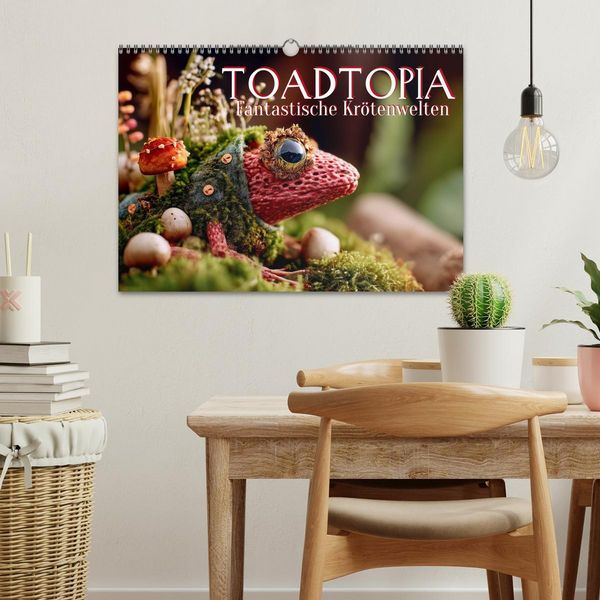 Produktbild: Toadtopia. Fantastische Kr&ouml;tenwelten (Wandkalender 2026 DIN A3 quer), CALVENDO Monatskalender