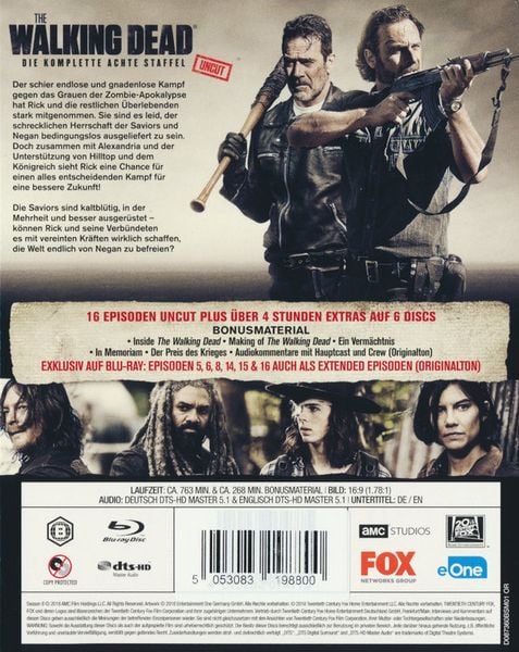 The Walking Dead - Staffel 8 - Uncut  [6 BRs]