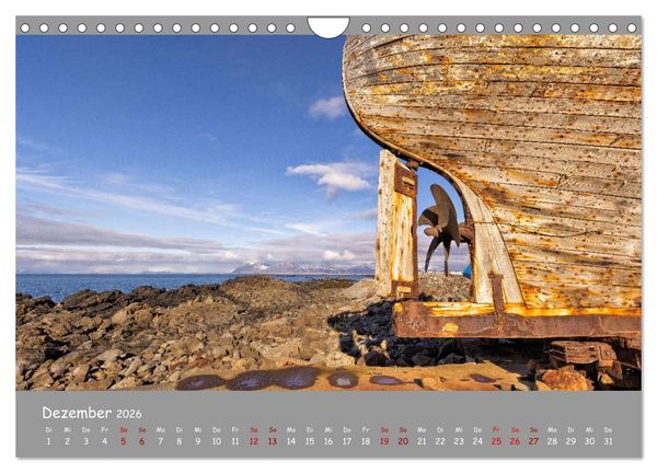 Produktbild: Wracks der Vergangenheit &ndash; Gestrandete Zeugen der Zeit (Wandkalender 2026 DIN A4 quer), CALVENDO Monatskalender