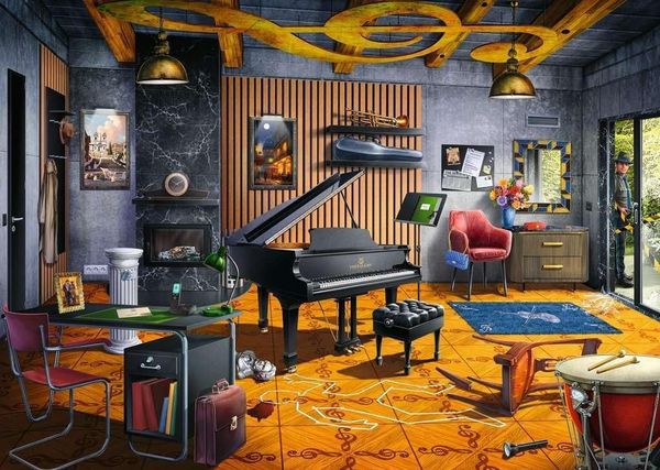 Produktbild: Puzzle X Crime 408 Teile - Der Tod spielt Beethoven