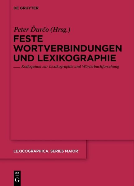 Produktbild: Feste Wortverbindungen und Lexikographie