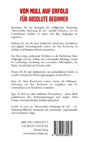 Produktbild: Meisterhaftes Marketing f&uuml;r alle