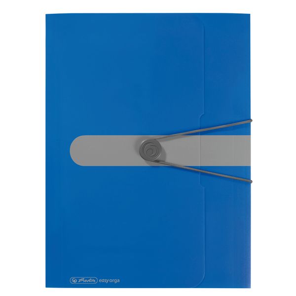 Produktbild: Herlitz Gummizugmappe PP A4, Opak Blau