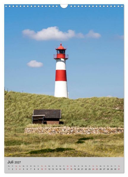 Produktbild: Leuchtt&uuml;rme an der Nordsee (Wandkalender 2027 DIN A3 hoch), CALVENDO Monatskalender