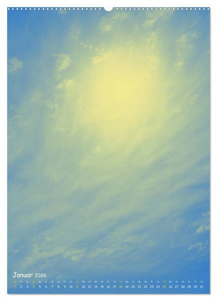 Produktbild: Aquarelle am Himmel (hochwertiger Premium Wandkalender 2026 DIN A2 hoch), Kunstdruck in Hochglanz