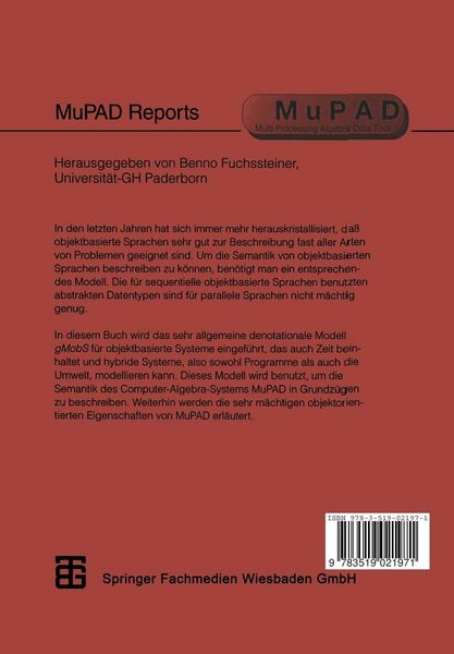 Produktbild: Ein denotationales Modell f&uuml;r parallele objektbasierte Systeme