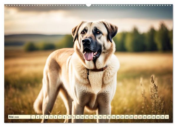 Produktbild: Kangal - der starke Herdenschutzhund (Wandkalender 2026 DIN A2 quer), CALVENDO Monatskalender