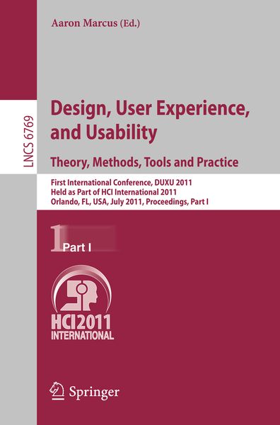 Produktbild: Design, User Experience, and Usability. Theory, Methods, Tools and Practice