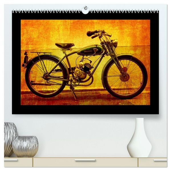 Produktbild: Motorrad Oldtimer (hochwertiger Premium Wandkalender 2026 DIN A2 quer), Kunstdruck in Hochglanz