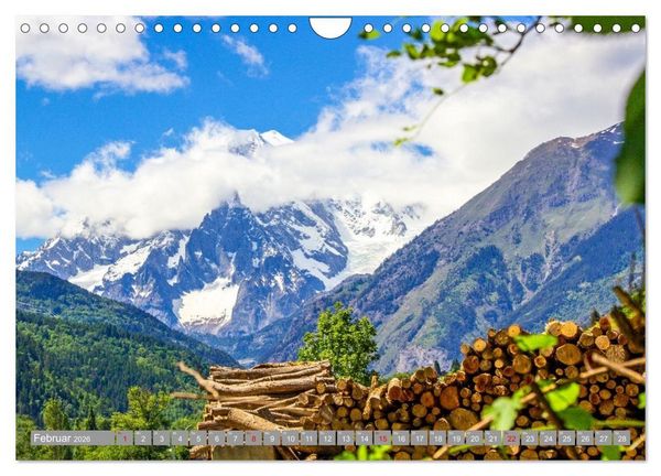 Produktbild: Mont Blanc - Krone der Alpen (Wandkalender 2026 DIN A4 quer), CALVENDO Monatskalender