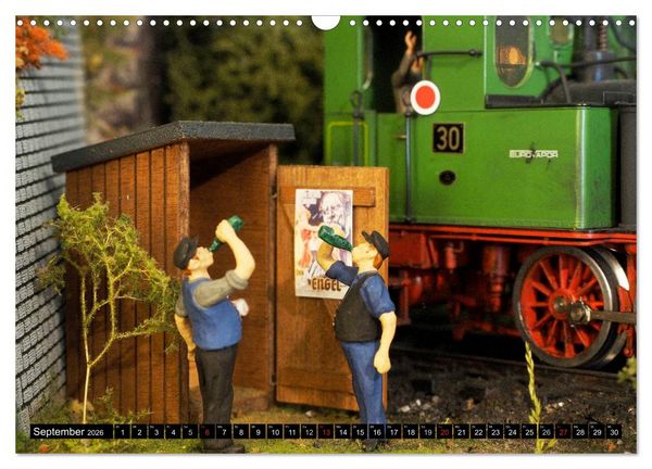 Produktbild: Kleine Bahnwelt in Spur 1 (Wandkalender 2026 DIN A3 quer), CALVENDO Monatskalender