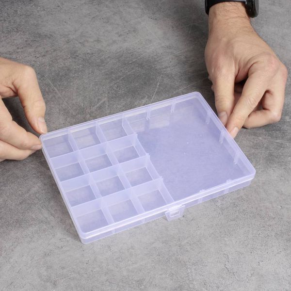 Produktbild: Quadrios 23SA086 Sortimentskasten (L x B x H) 19.5 x 13.1 x 2.2 cm Anzahl F&auml;cher: 13 feste Unterteilung Inhalt 1 St.