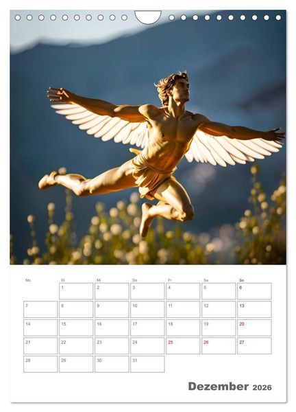 Produktbild: Gesch&ouml;pfe der griechischen Mythologie - Eine KI-Welt der griechischen G&ouml;tter, Kreaturen und Abenteurer (Wandkalender 2026 DIN A4 hoch), CALVENDO Monatskalender