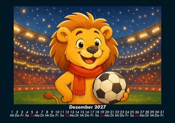 Produktbild: Buschi und das Fu&szlig;balljahr 2027 Fotokalender DIN A5