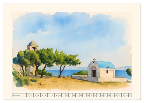 Produktbild: Dodekanes-Insel Kos (Wandkalender 2026 DIN A4 quer), CALVENDO Monatskalender