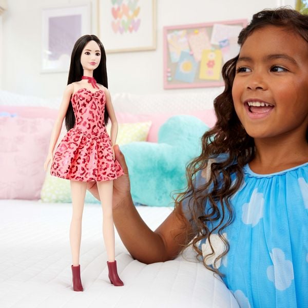 Produktbild: Barbie Fashionista mit pinkem Leo Outfit