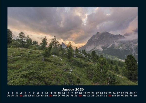 Produktbild: Bergige Welten 2026 Fotokalender DIN A4