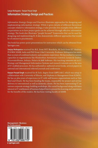 Produktbild: Information Strategy Design and Practices