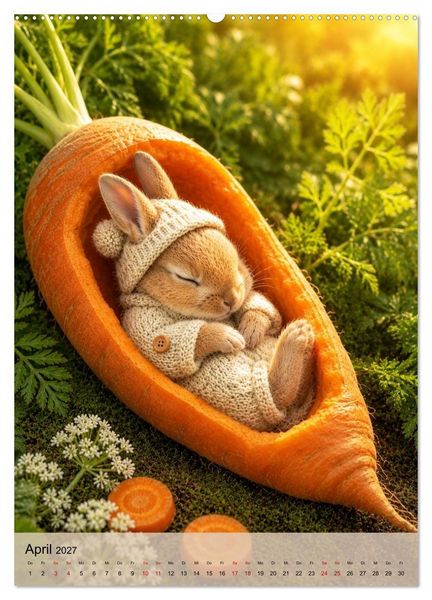 Produktbild: Kleine Wunder GANZ NAT&Uuml;RLICH (hochwertiger Premium Wandkalender 2027 DIN A2 hoch), Kunstdruck in Hochglanz