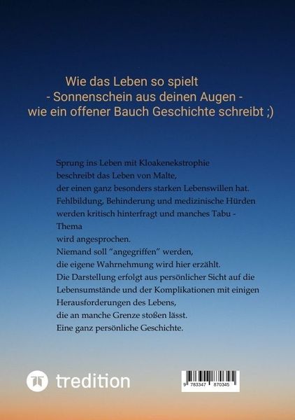Produktbild: Sprung ins Leben mit Kloakenekstrophie