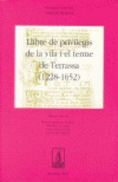 Produktbild: Llibre de previlegis de la vila i el terme de Terrassa (1228-1652)