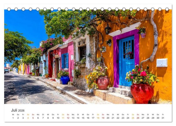 Produktbild: Cura&ccedil;ao - paradiesische Insel in der Karibik (Tischkalender 2026 DIN A5 quer), CALVENDO Monatskalender