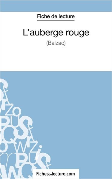 Produktbild: L'auberge rouge de Balzac (Fiche de lecture)