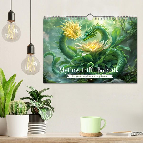 Produktbild: Mythos trifft Botanik &ndash; Die geheimnisvollen Drachenpflanzen (Wandkalender 2026 DIN A4 quer), CALVENDO Monatskalender