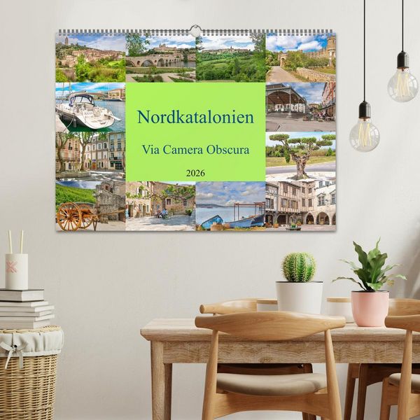 Produktbild: Nordkatalonien Via Camera Obscura (Wandkalender 2026 DIN A2 quer), CALVENDO Monatskalender