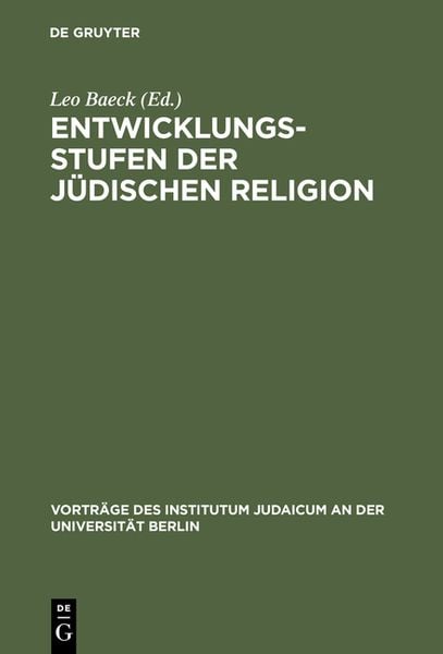 Produktbild: Entwicklungsstufen der j&uuml;dischen Religion