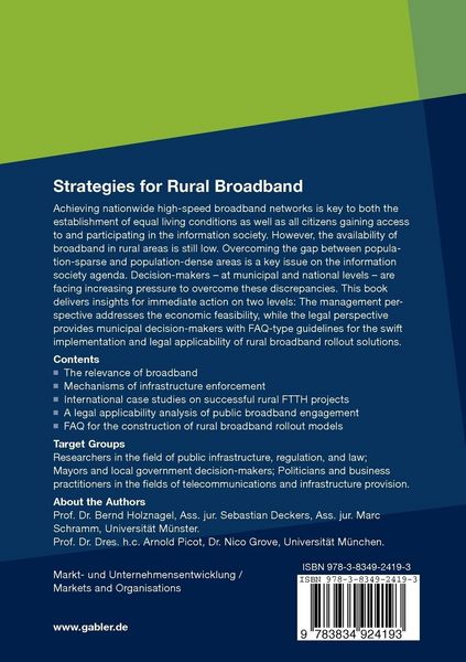 Produktbild: Strategies for Rural Broadband