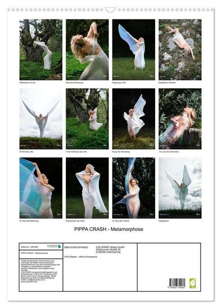 Produktbild: PIPPA CRASH - Metamorphose (Wandkalender 2026 DIN A2 hoch), CALVENDO Monatskalender