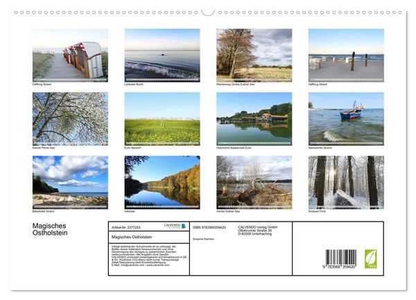 Produktbild: Magisches Ostholstein (hochwertiger Premium Wandkalender 2027 DIN A2 quer), Kunstdruck in Hochglanz