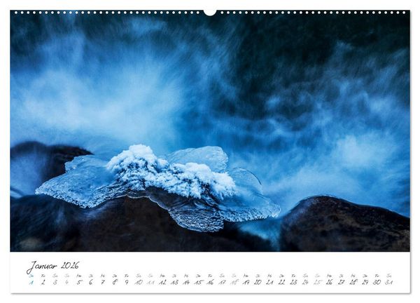 Produktbild: Wasserf&auml;lle klein und gro&szlig; (Wandkalender 2026 DIN A2 quer), CALVENDO Monatskalender