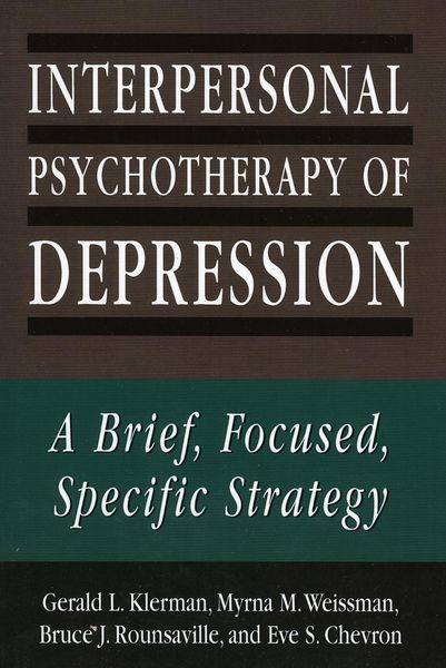 Produktbild: Interpersonal Psychotherapy of Depression