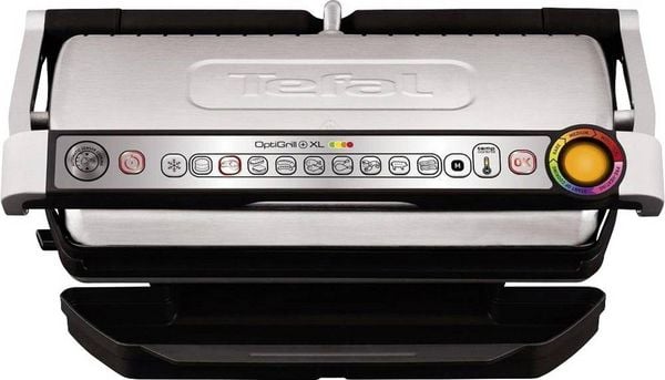 Produktbild: Tefal Optigrill XL Elektro Kontaktgrill Automatische Temperaturanpassung Edelstahl (geb&uuml;rstet), Schwarz