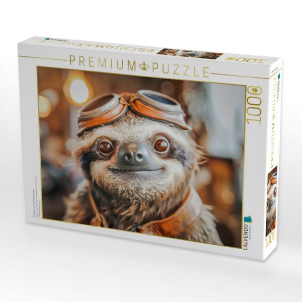 Produktbild: CALVENDO Puzzle Snoozen ist mein Superpower | 1000 Teile Lege-Gr&ouml;&szlig;e 64x48cm Foto-Puzzle f&uuml;r gl&uuml;ckliche Stunden