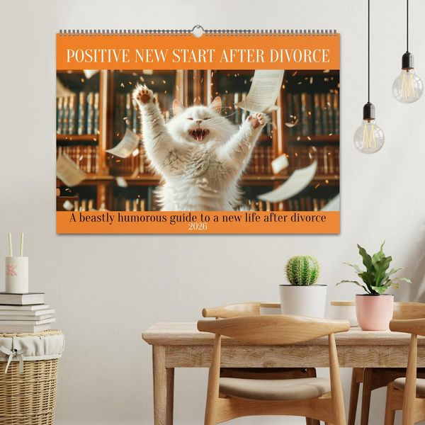 Produktbild: Positive new start after divorce (Wall Calendar 2026 DIN A2 landscape), CALVENDO 12 Month Wall Calendar