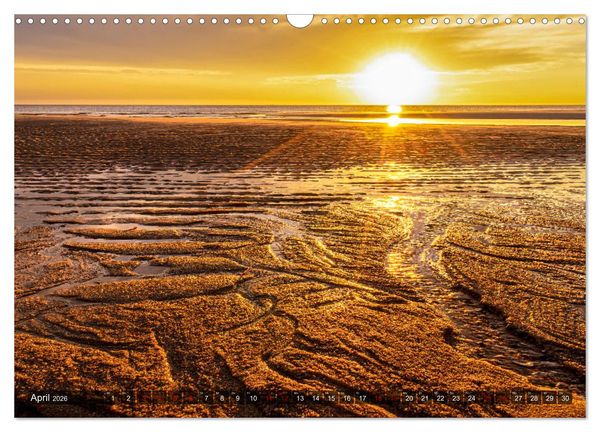 Produktbild: Wattenmeer Nordsee - Lichtstimmungen zwischen Land und Meer (Wandkalender 2026 DIN A3 quer), CALVENDO Monatskalender