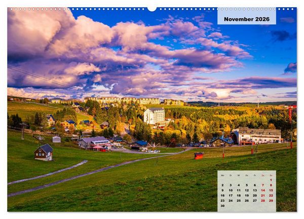 Produktbild: Oberwiesenthal und der Fichtelberg im Erzgebirge (Wandkalender 2026 DIN A2 quer), CALVENDO Monatskalender