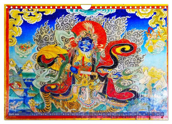 Produktbild: Mystische Wesen &ndash; Buddhistische Kunst im Himalaya (Wandkalender 2026 DIN A4 quer), CALVENDO Monatskalender