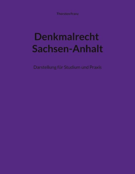 Produktbild: Denkmalrecht Sachsen-Anhalt